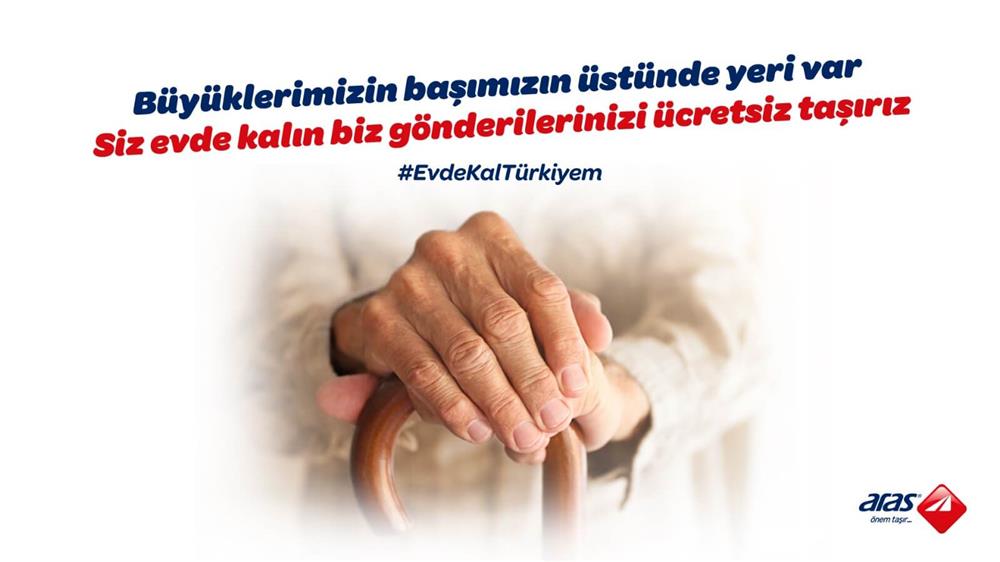 Aras Kargo’dan #EvdeKalTürkiyem kampanyası